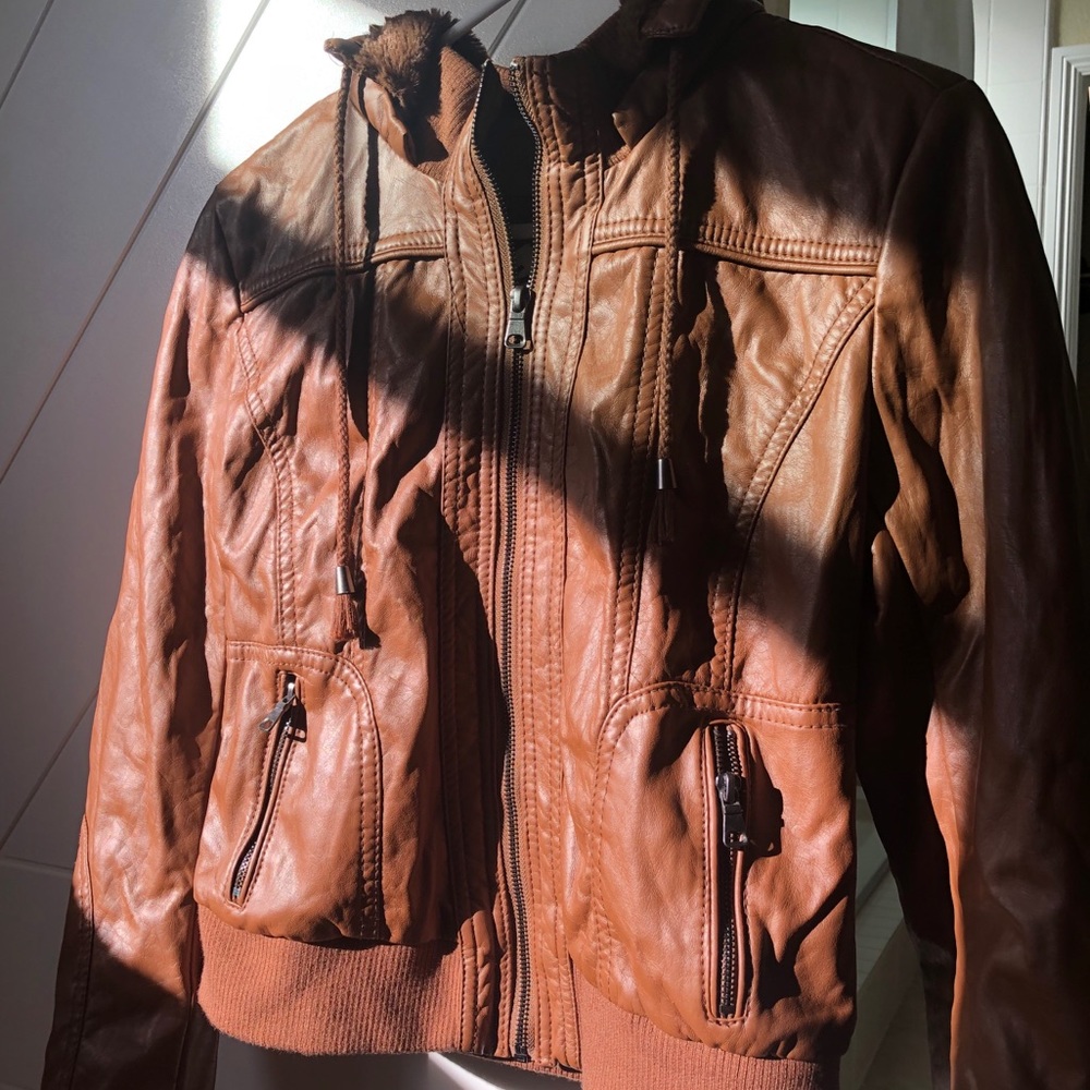 brown jacket